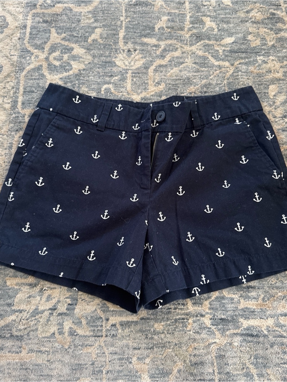 LOFT Navy Anchor-Print Women's Shorts